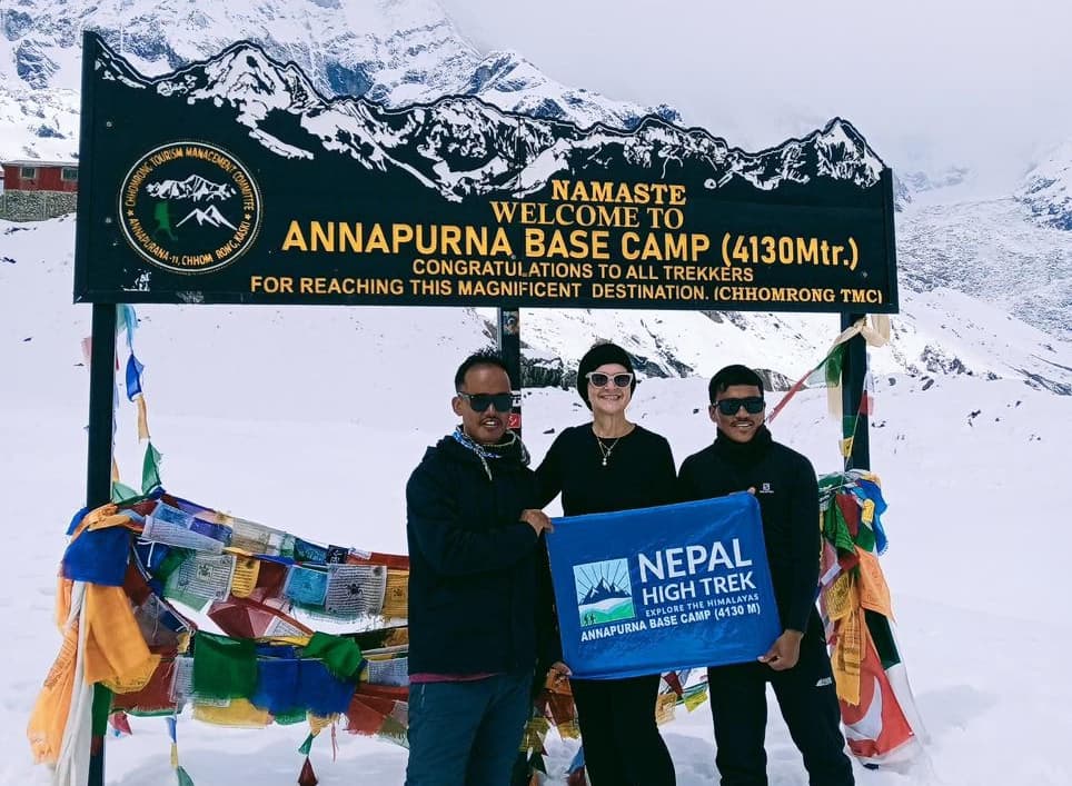 The world's 10th tallest base camp of Annapurna