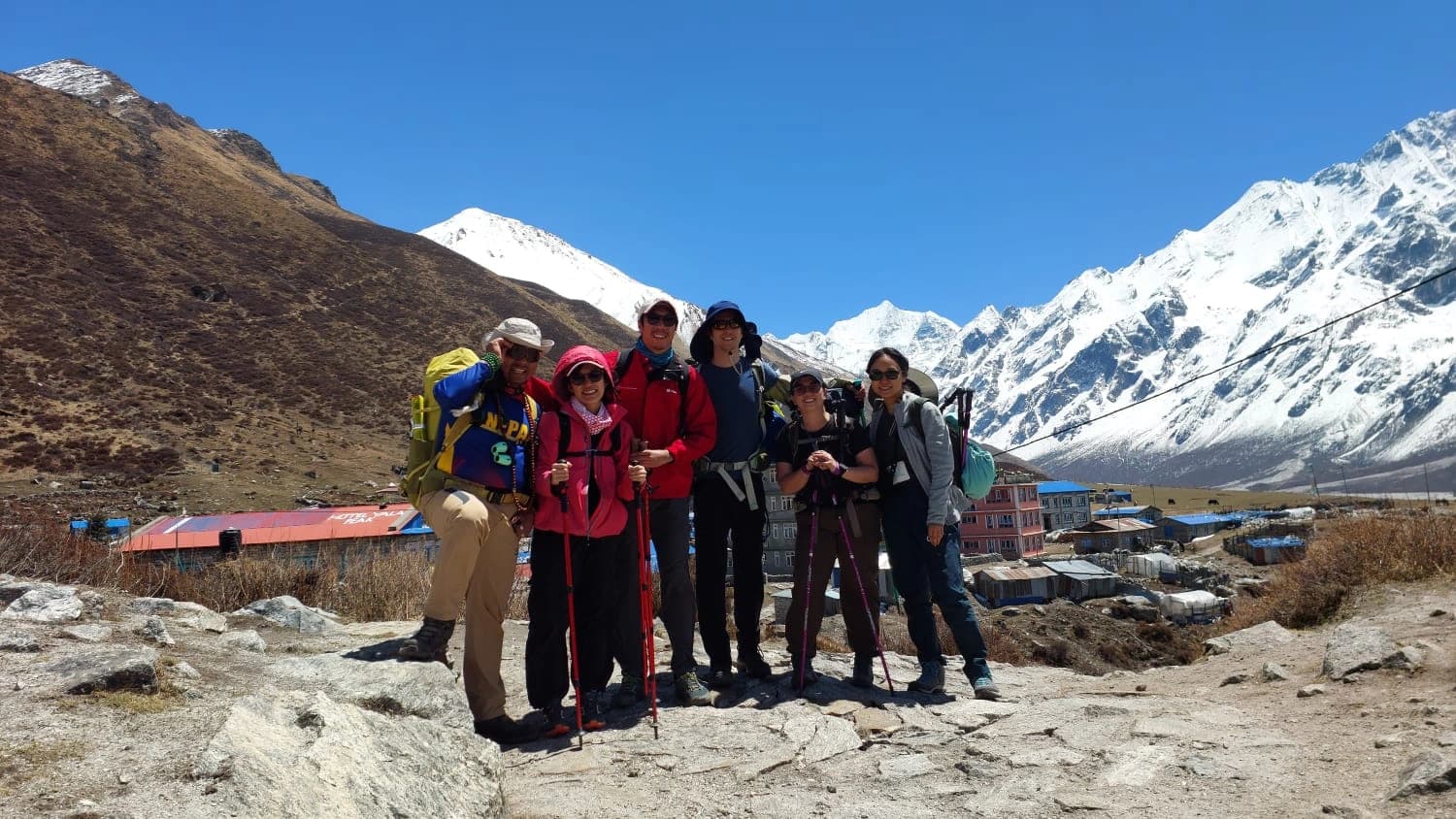 Trek from Langtang village to Kyanjin Gompa 3,830 m – (9.5km/ 3/4 hours)
