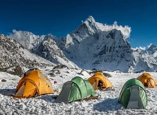 Climb to Lobuche High Camp 5,600m / 18,368 ft – 04 hrs.