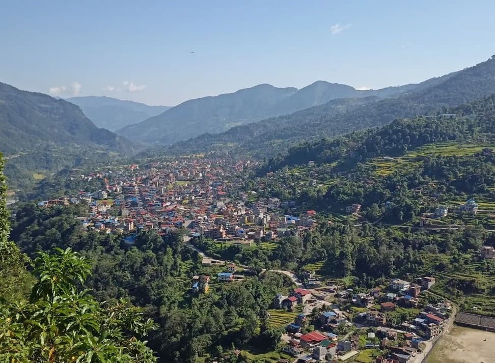 Drive back to Kathmandu or Pokhara by local bus (1350 m/175km) – 7/8 hours