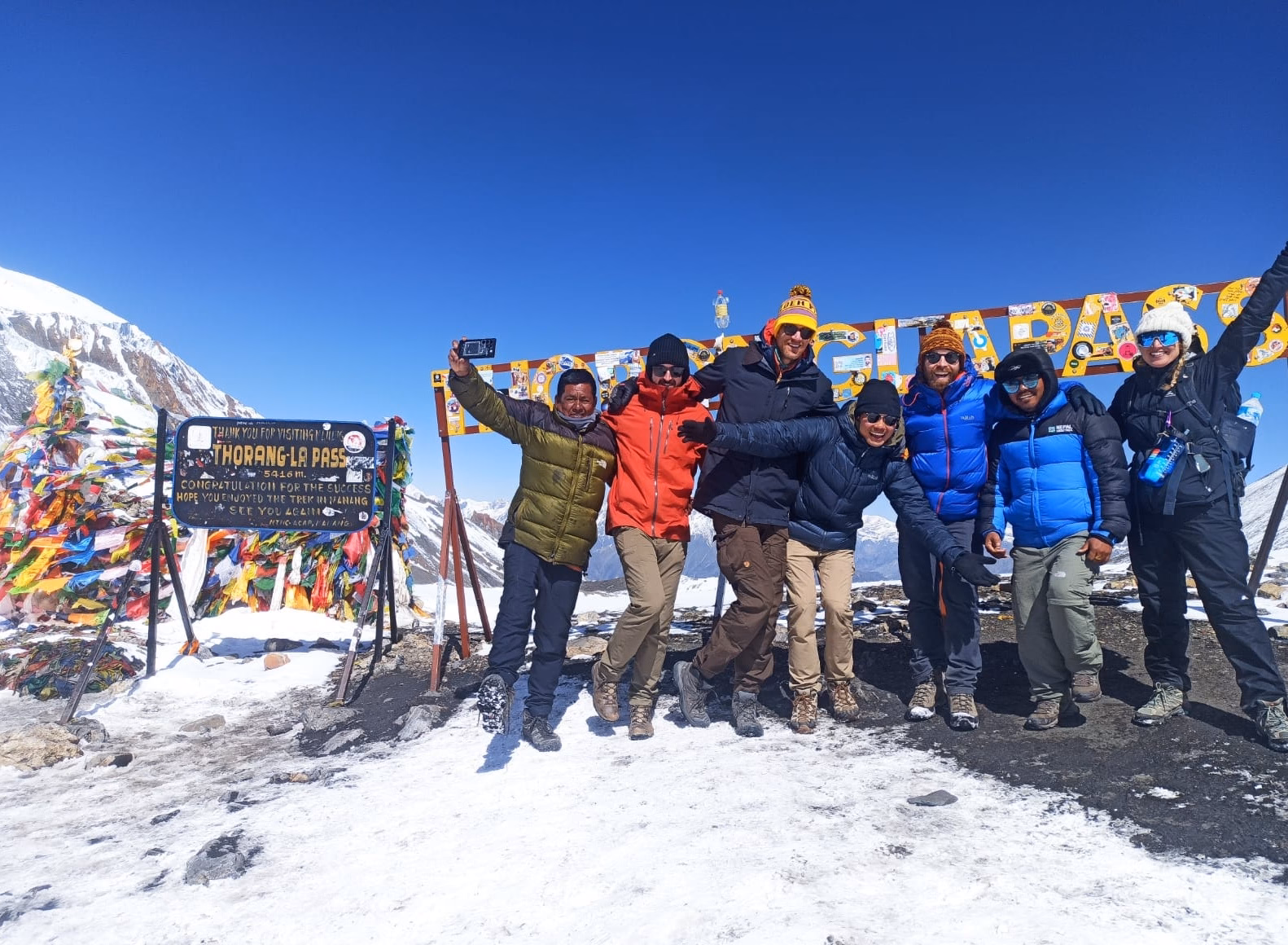 Trek from Thorong Phedi to Muktinath via Thorong La Pass 5416m ( 7/8 hrs- 17km)