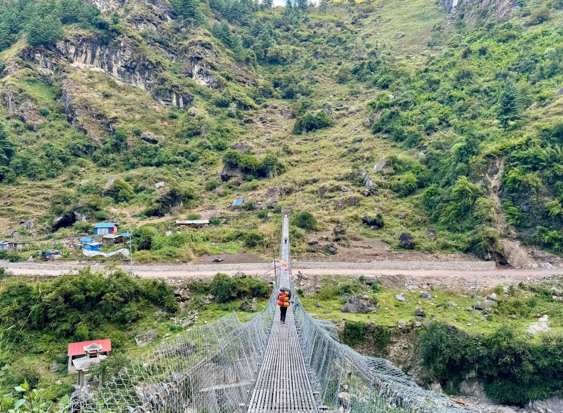 Trek from Bhimthang to Tilje village (2300 m) – 4 hrs - 13km) then drive to Besisahar - 3 Hrs