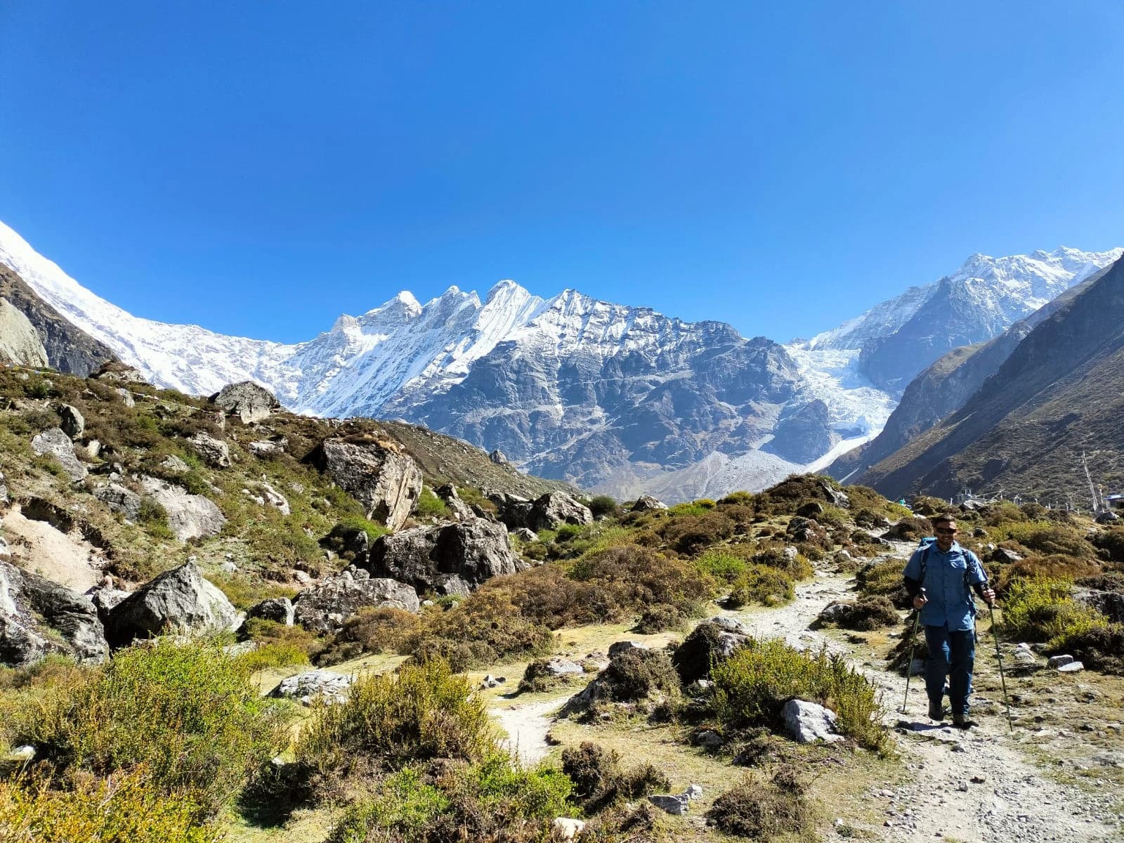 Trek From Lama Hotel to Langtang Village 3,430 m - (14/km/ 7/8 hours)