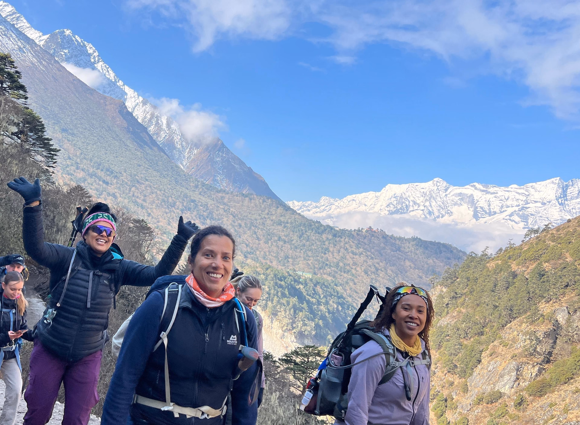 Trek from Tengboche Monastery to Dingboche (Altitude: 4320 m/13845 ft) 9 km -5-6 Hours