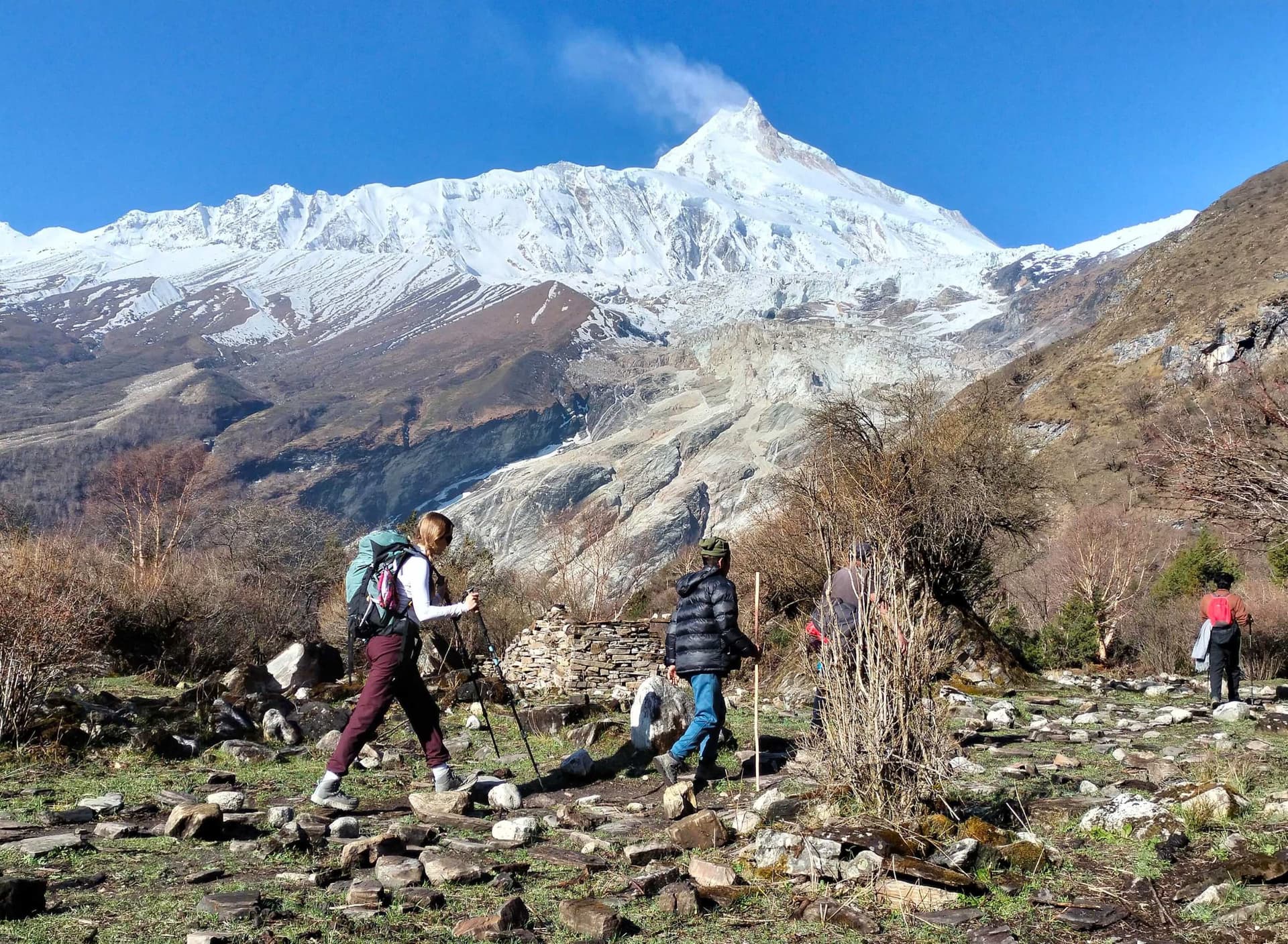 Acclimatization Day Hike to Manaslu Base Camp (4800 m) or Birendra Lake (3900 m) 7 to 8 hrs