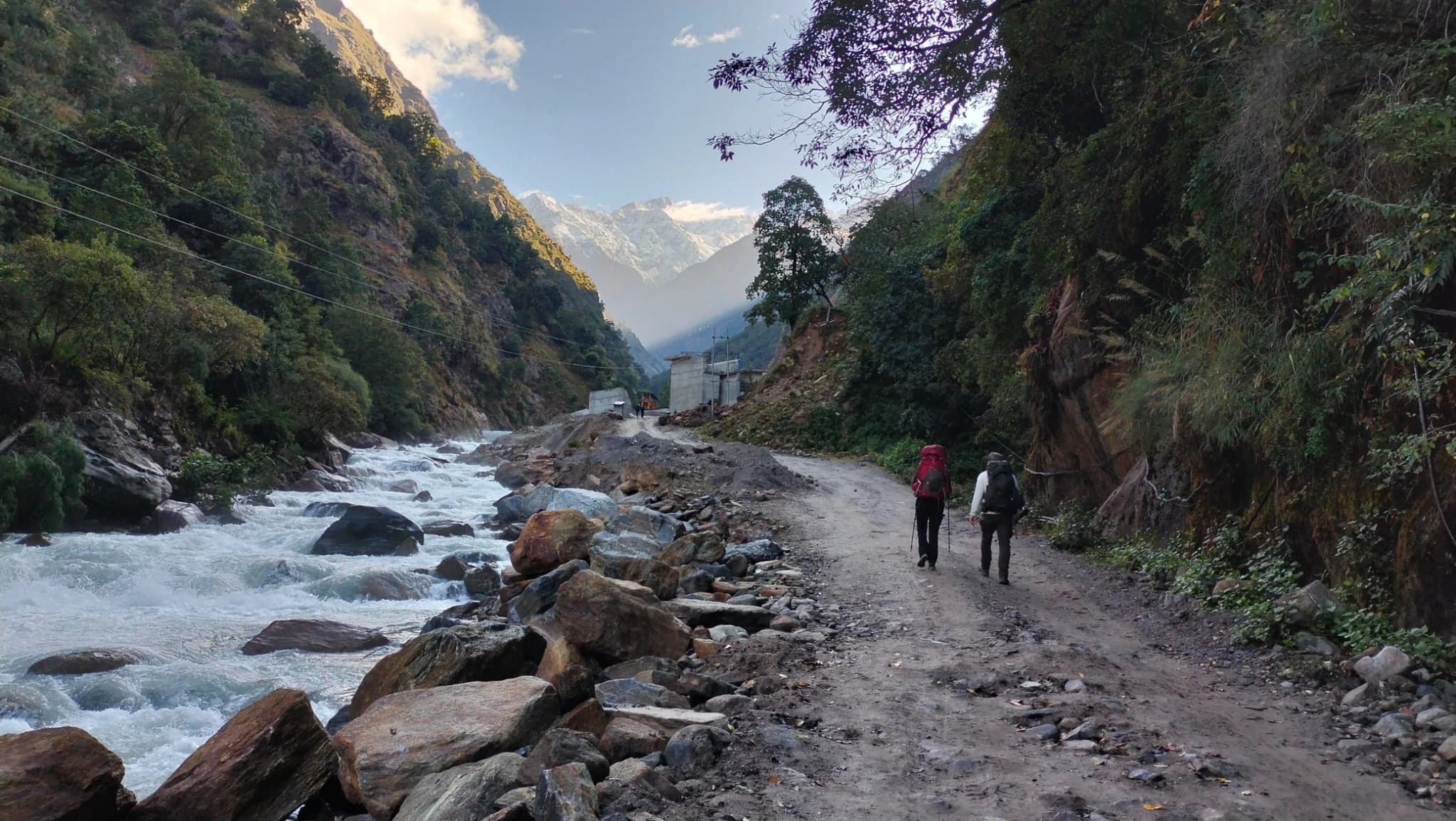 Trek from Lama hotel to Syabrubensi - (11km/5/6 hours)