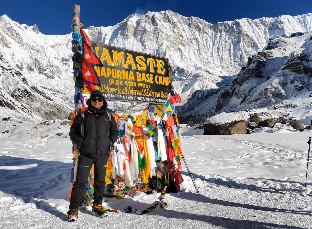 Trek from Deurali to Annapurna Base Camp (ABC) at 4,130 m – 5/6 hrs.