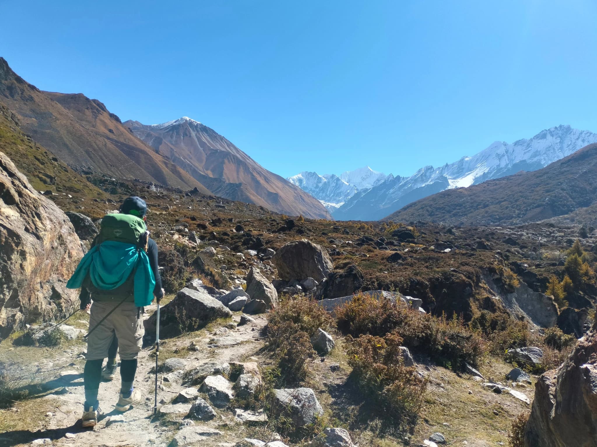 Trek from Lama hotel to Syabrubensi - (11km/5/6 hours)