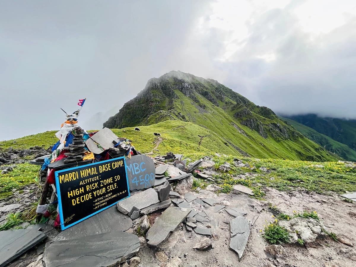 Hike to High Camp and Explore the Mardi Base Camp (4500m) 14763.78ft and Back to Siding Village (1750m)– 07 Hrs
