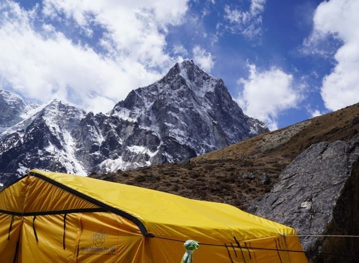 Climb to Lobuche High Camp 5,600m / 18,368 ft – 04 hrs.