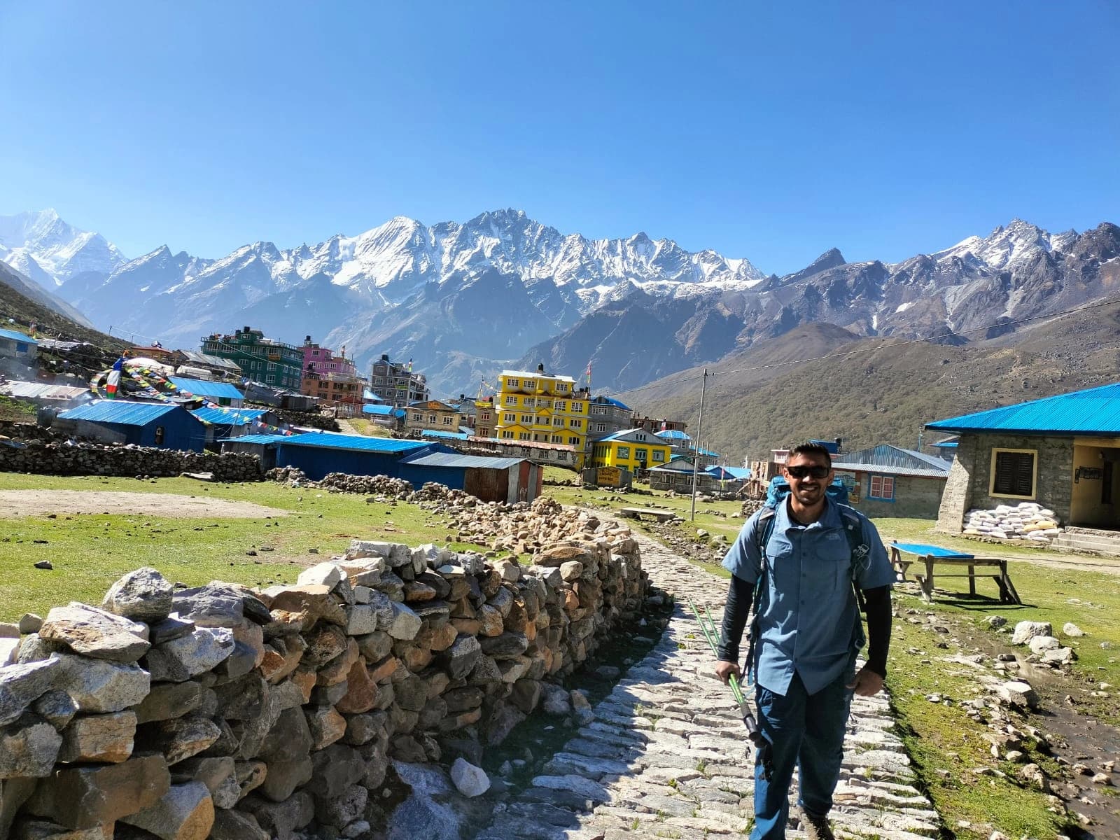 Trek from Syafrubensi to Lama Hotel 2,450 m – (11km/6/7 hours)