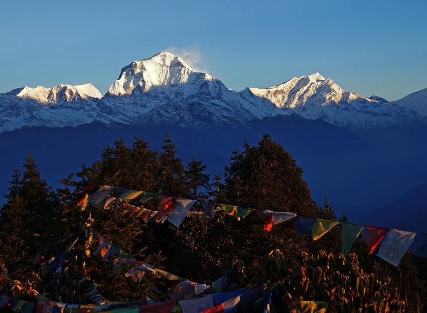 The world's 7th tallest peak mt Dhaulagiri 8167m