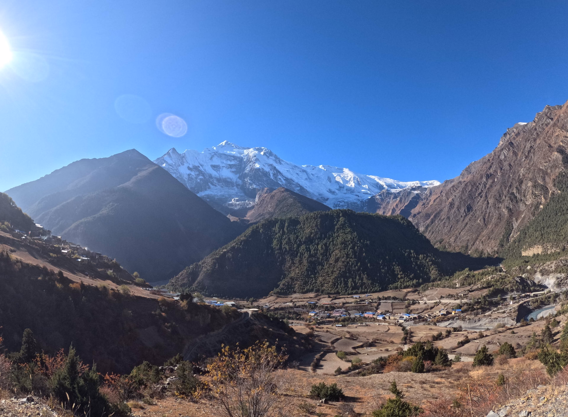 Trek From Upper Pisang to Manang via Ghyaru Nawal (3,450 m/19km) – 8/9 Hours