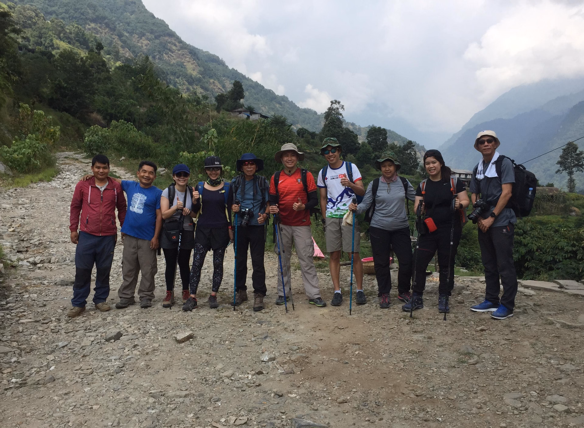 Drive from Pokhara to Bikash Danda 3 Hrs then walk to Ghandrunk Village 2,012 m – 20 m.