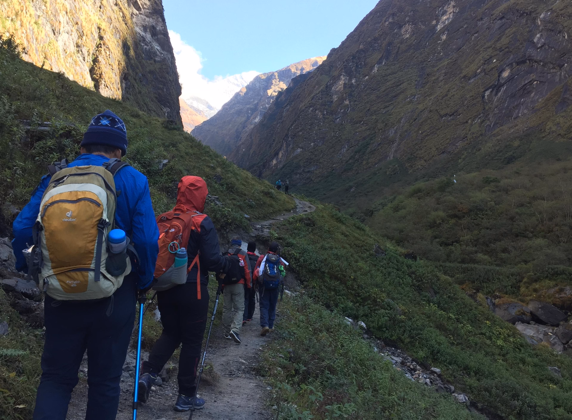 Trek from Deurali to Annapurna Base Camp (ABC) at 4,130 m – 5/6 hrs.