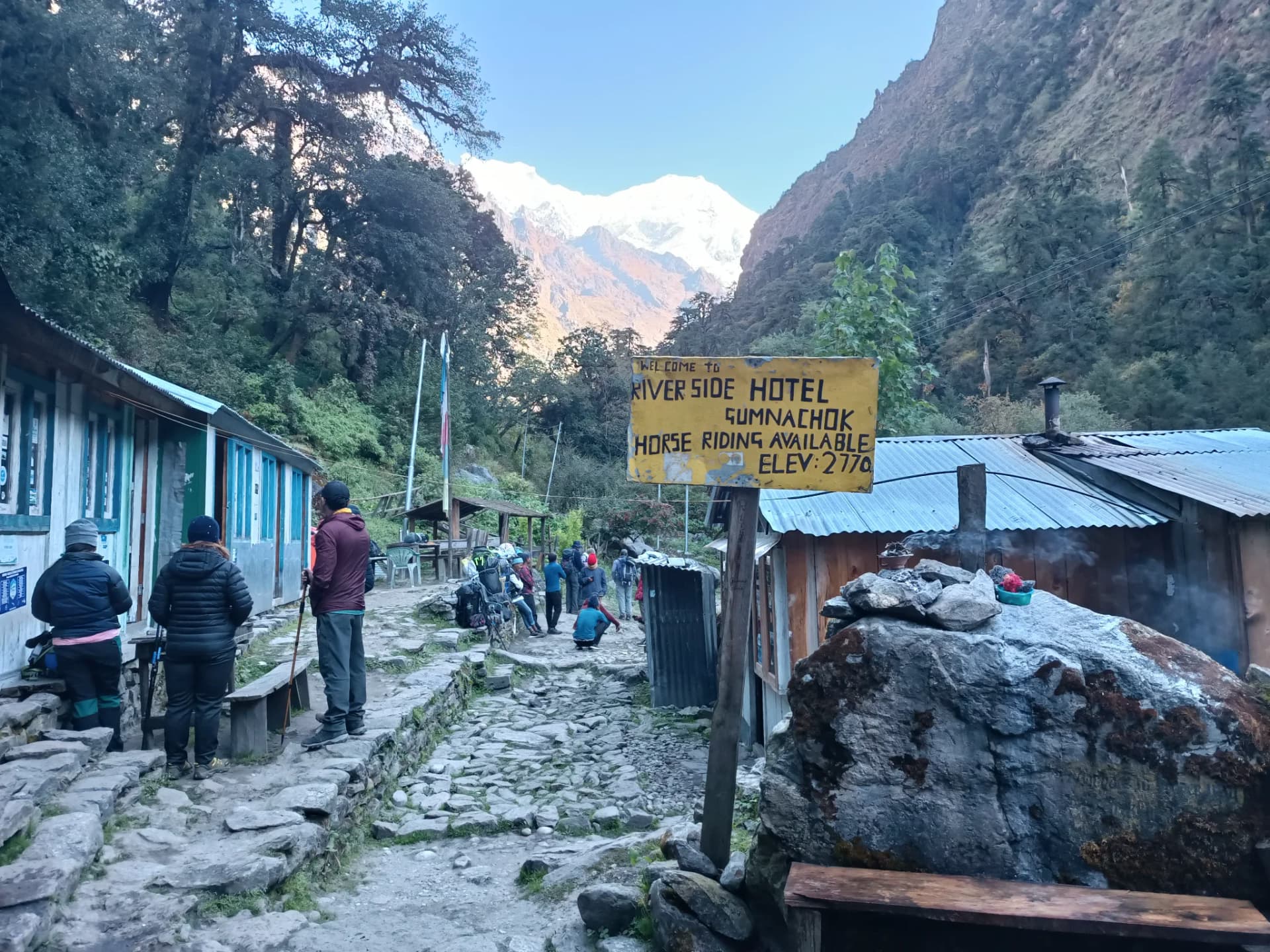 Trek from Lama Hotel to Langtang village (3450 m) - 6/7 Hours
