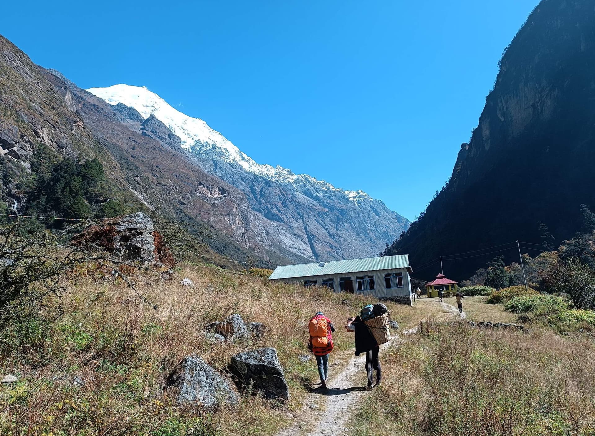 Trek from Lama Hotel to Langtang village (3450 m) - 6/7 Hours