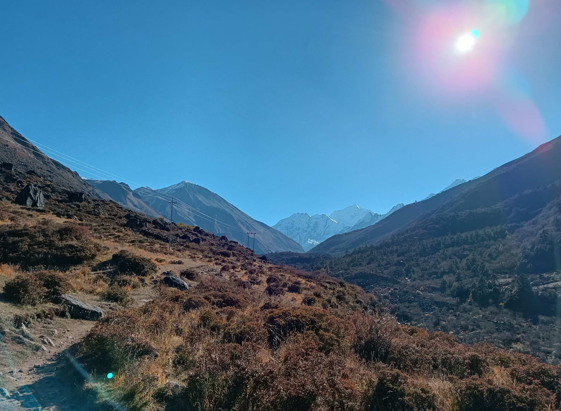 Trek from Lama Hotel to Langtang village (3450 m) - 6/7 Hours