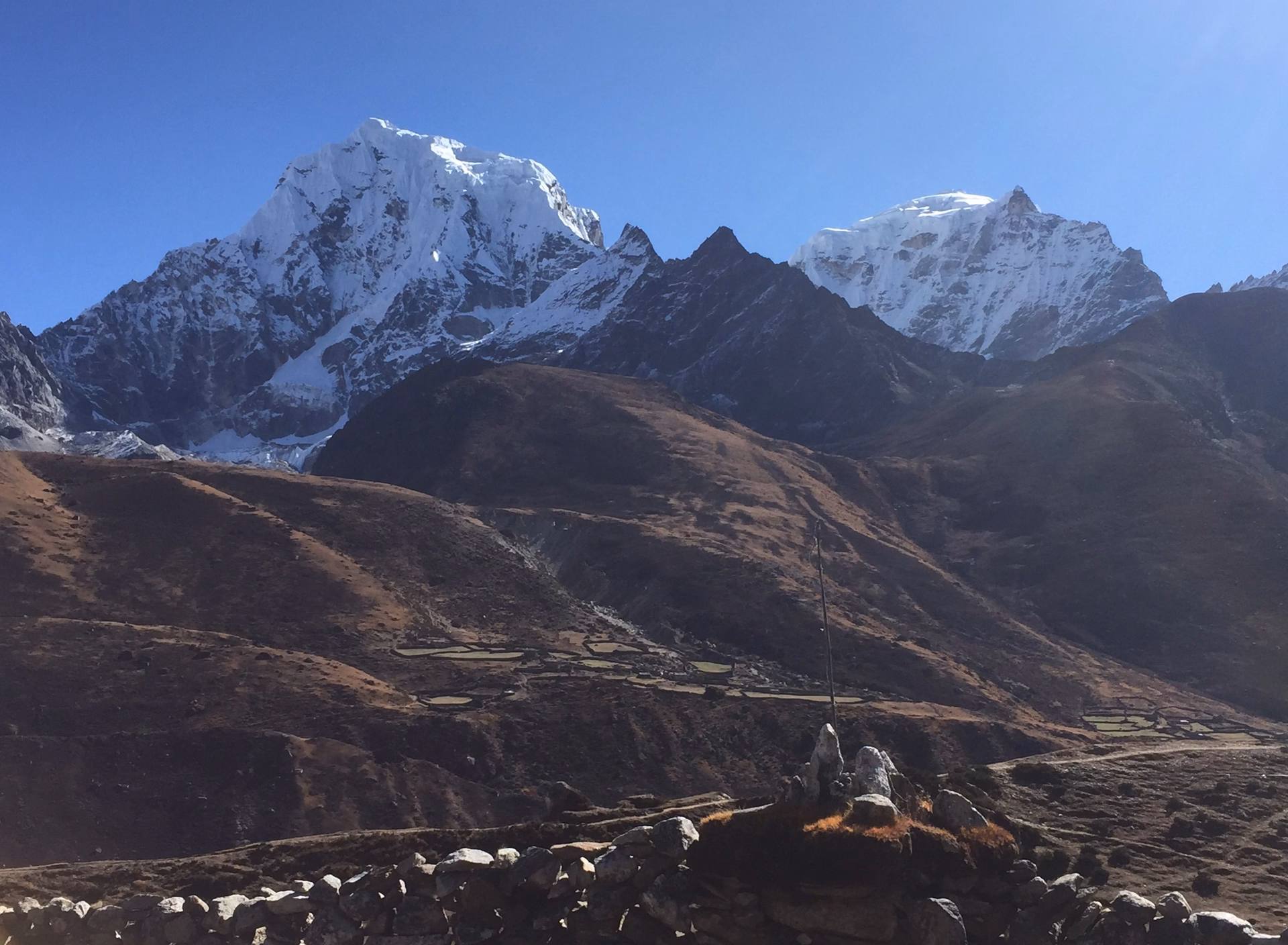 Trek from Machhermo to Gokyo 4,790m - 4/5 hrs.