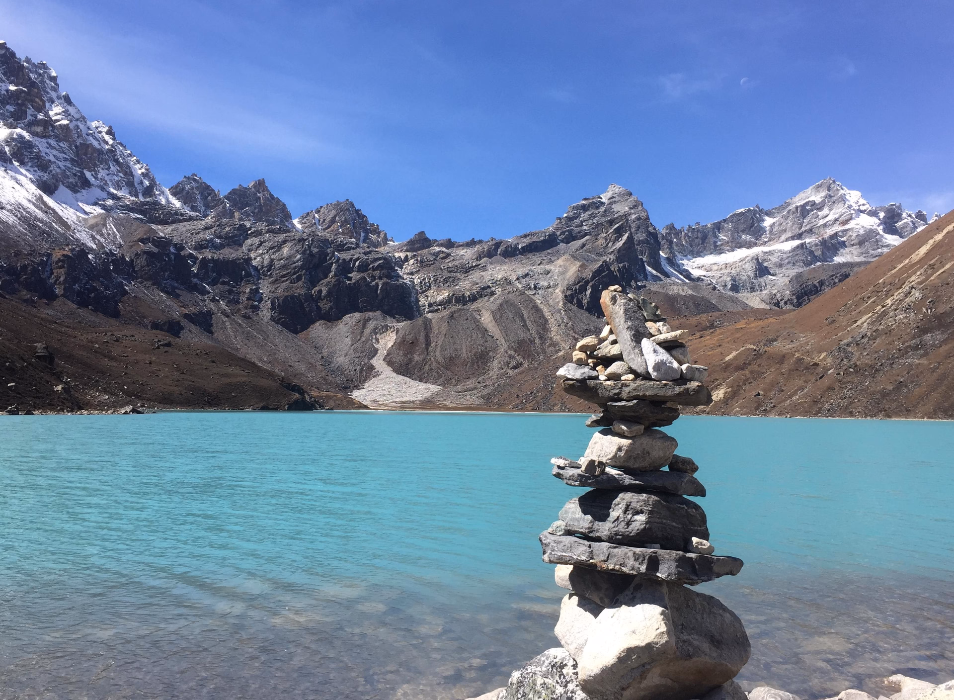 Morning hike to Gokyo Ri - 1 Hrs (5357 m) then back to down Dole -4010 m (6/7 Hrs)