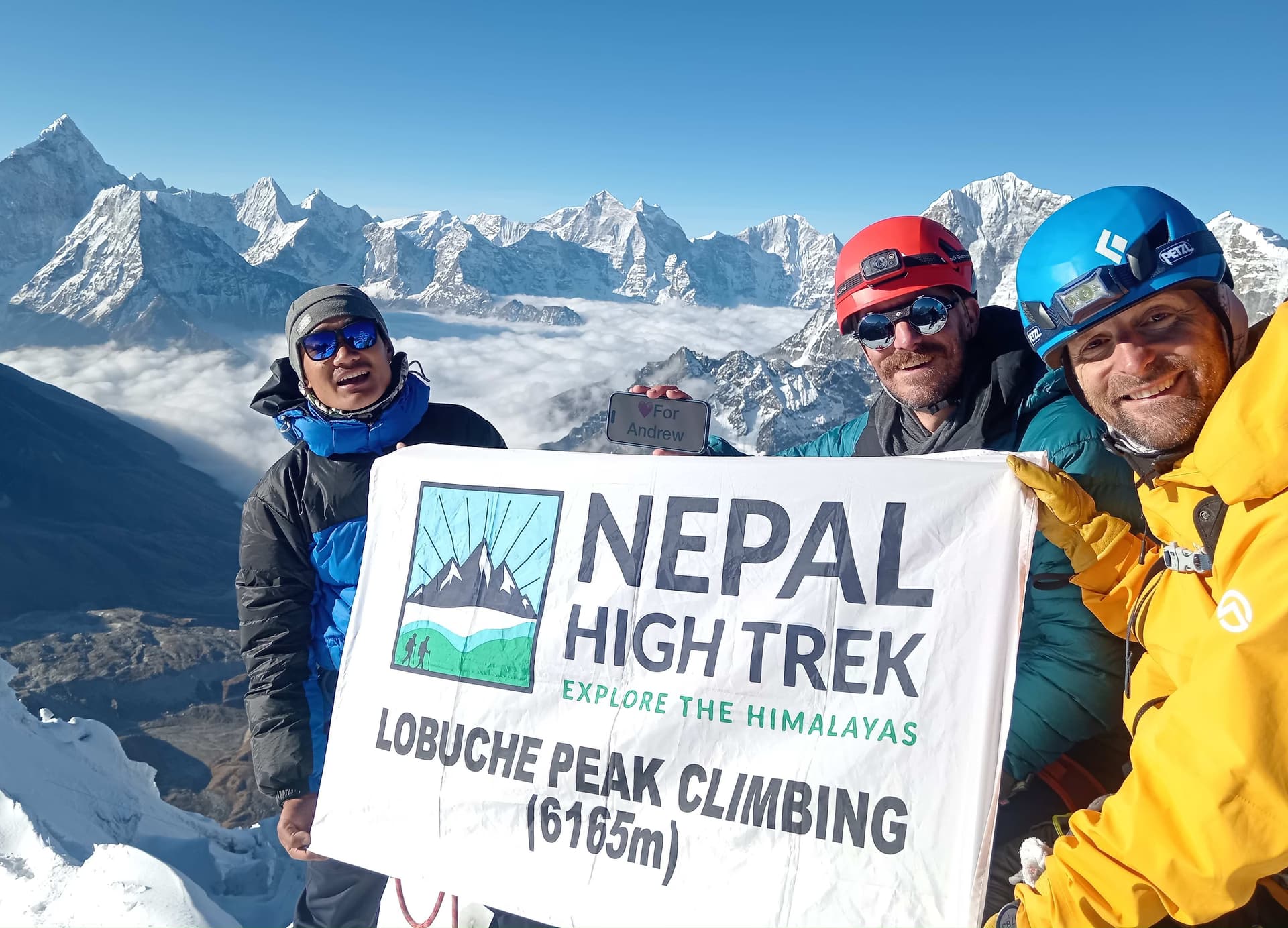 Top of the Lobuche Peak