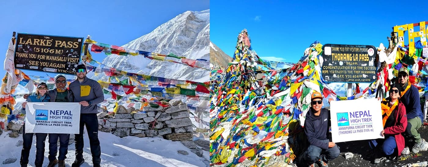 Larke La Pass vs Thorong La Pass