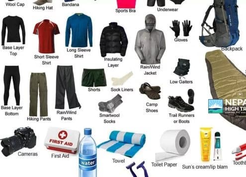 Manasu Circuit Trek Packing List