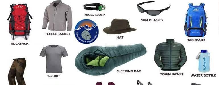 Packing List of Everest Base Camp Trek