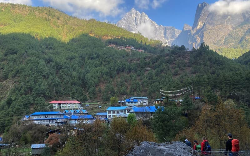 Flight to Lukla (35 minutes); Trek to Phakding Village (Altitude – 2660 m/8727 ft ) 7km -3/4 hrs