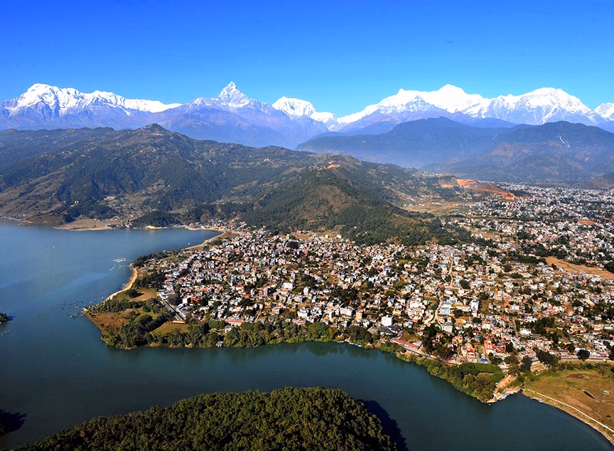 Hike to Poon Hill (3210m) to then back to Banthati - 2hrs and drive back to Pokhara - 3hrs (810 m)