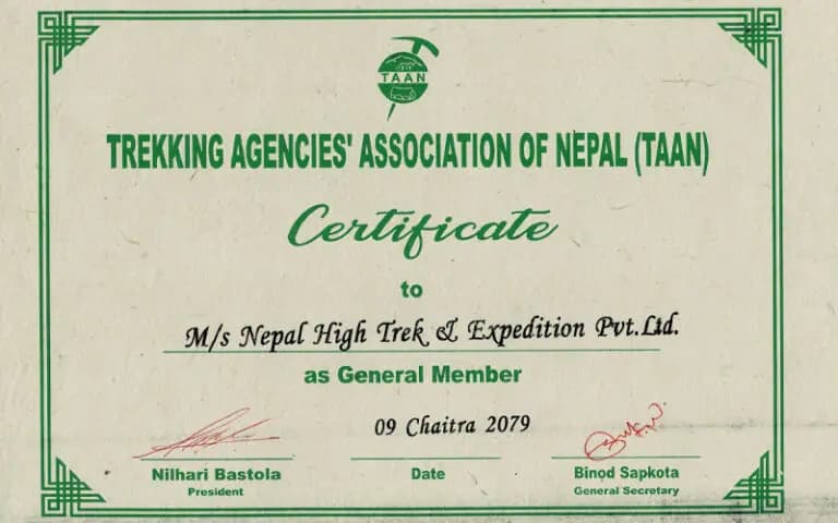 Trekking Agencies Association Of Nepal (TAAN)