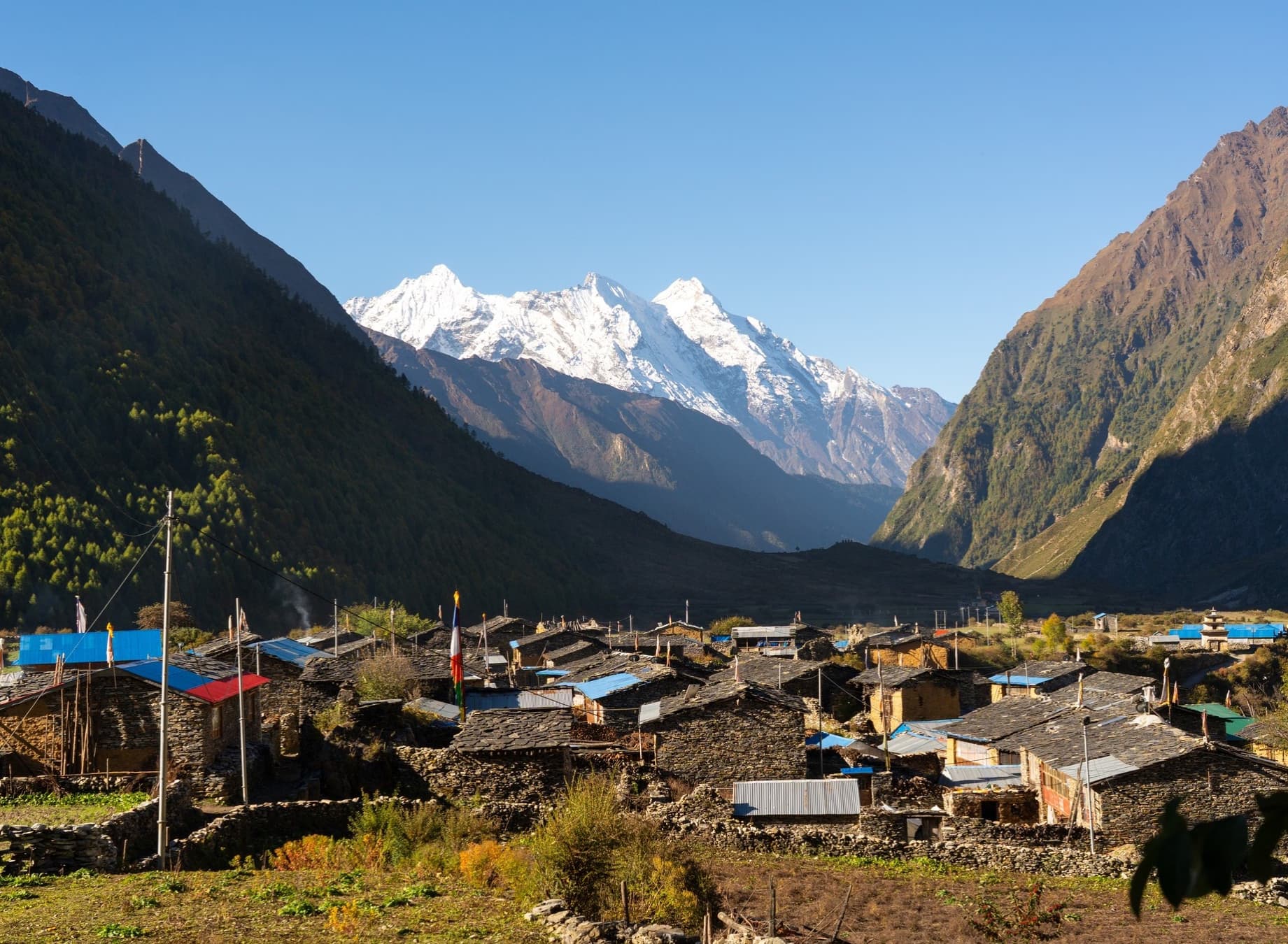 Trek to Chumling (2386 m, 7 km, 4 to 5 hrs)