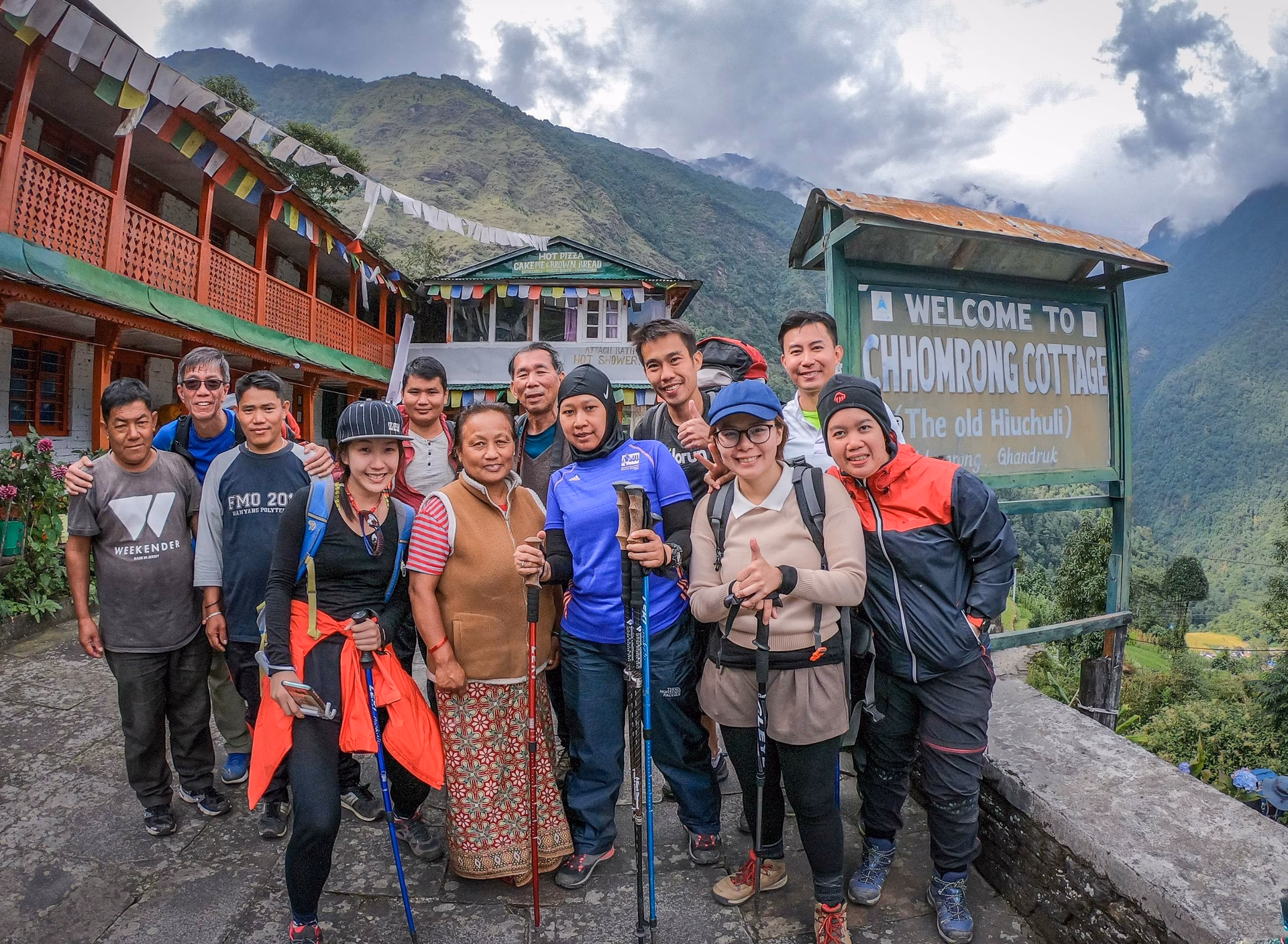 Trek from Bambo to Jhinu Danda 1,700 m a place with Hot Spring – 5/6 hrs.