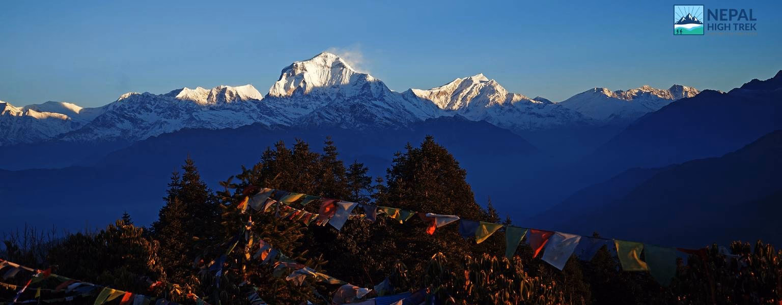 The world's 7th tallest peak mt Dhaulagiri 8167m