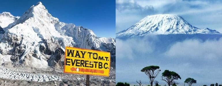 Everest Base Camp Trek in Comparison with Kilimanjaro Climb