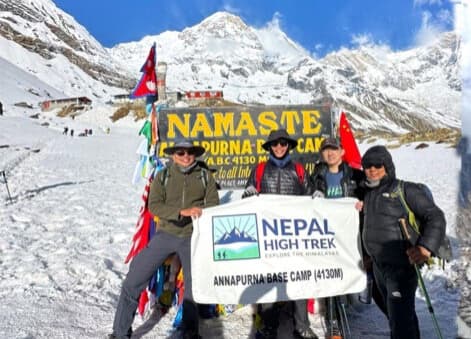 The world's 10th tallest base camp of Annapurna