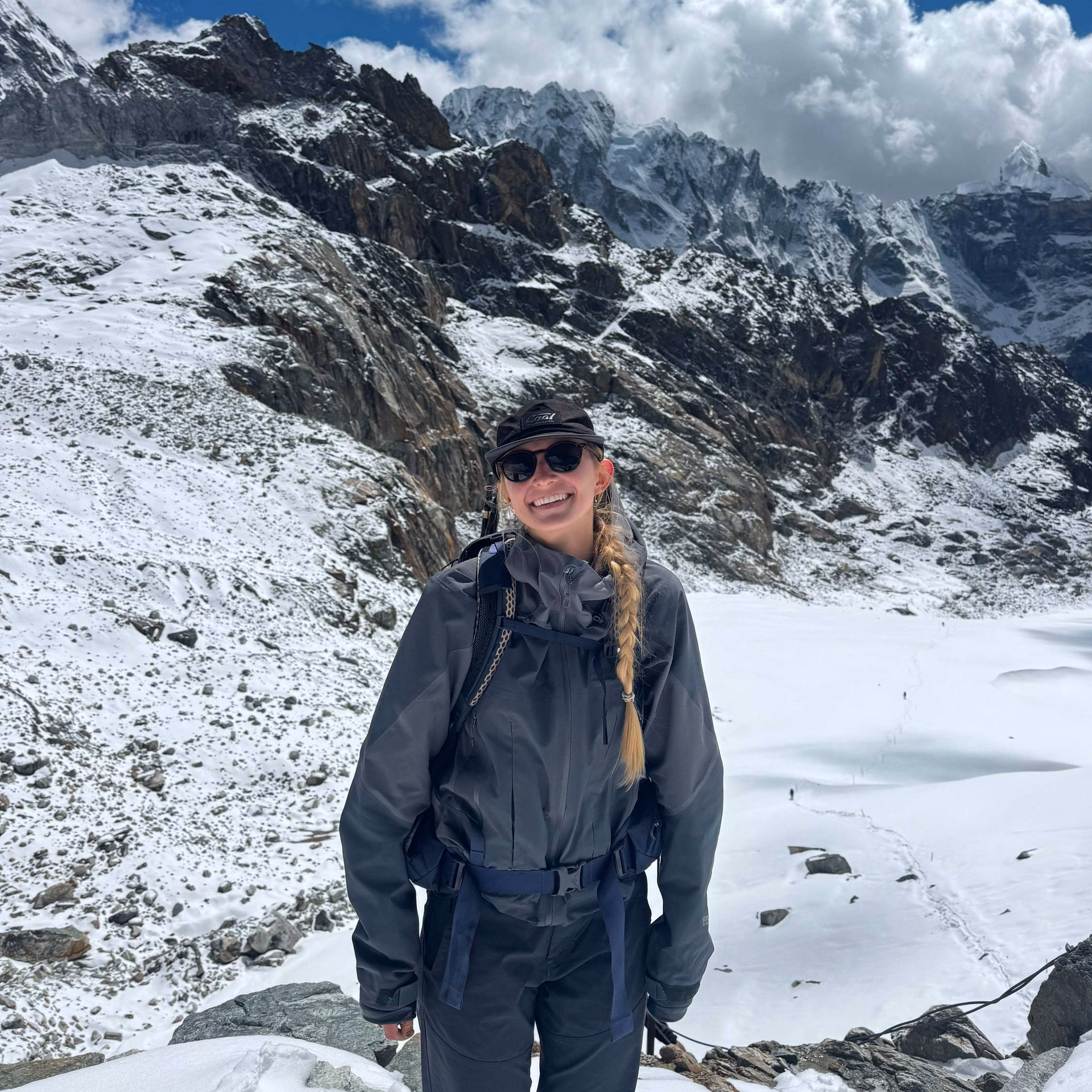 Top of the Chola pass 5420m