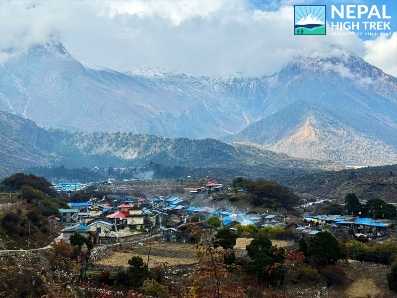 Sama Gaon The Biggest Village on the way to Manaslu Circuit Trek