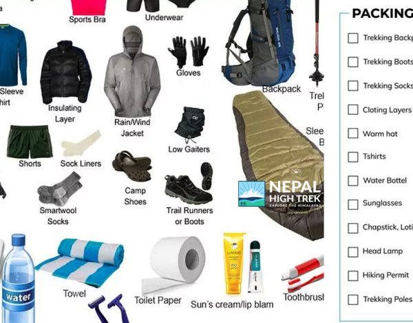 Manaslu Circuit Trek Packing List
