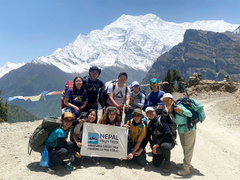 Annapurna Circuit Trek Route via Ngwal village