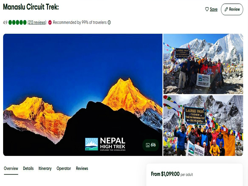 Manaslu Trek Review of Nepal High Trek